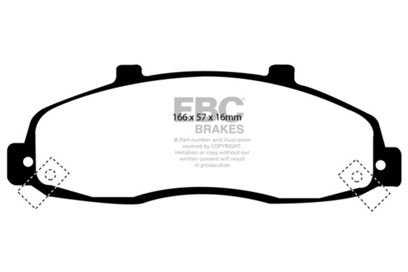 Picture of EBC Yellowstuff Brake Pad Sets - DP41259R