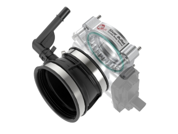 Picture of aFe 2020 Vette C8 Silver Bullet Aluminum Throttle Body Spacer Works w/ Factory Intake Only - Silver
