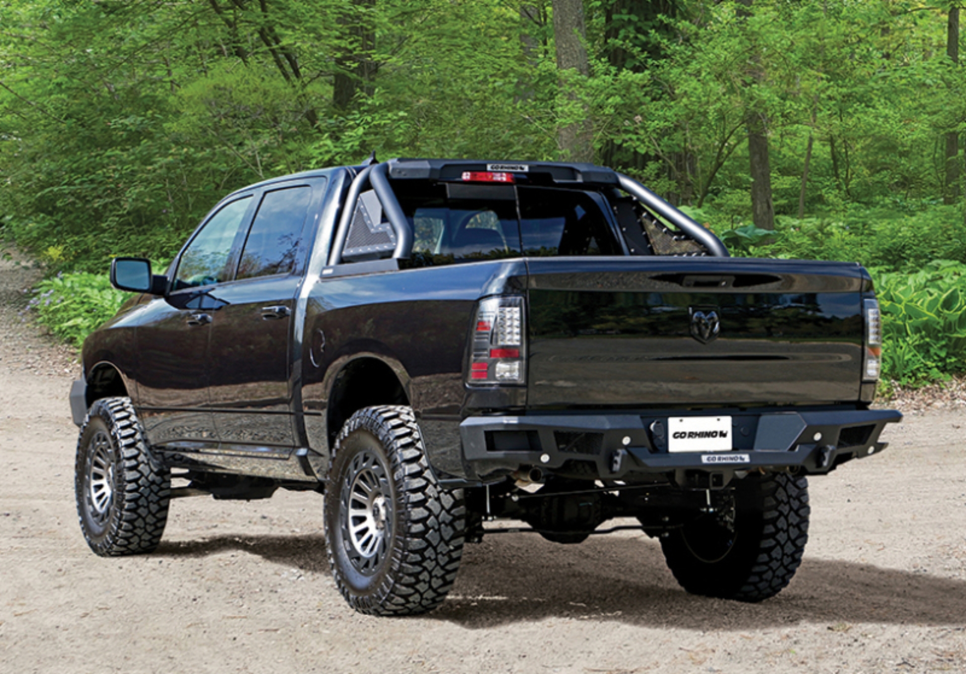 Picture of Go Rhino 13-19 Ram 1500/1500 Classic BR20 Rear Bumper Replacement