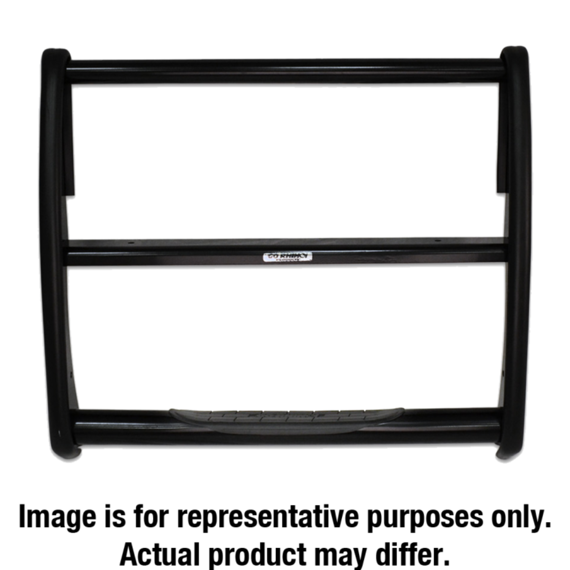 Picture of Go Rhino 07-14 Ford Expedition 3000 Series StepGuard - Black (Center Grille Guard Only)