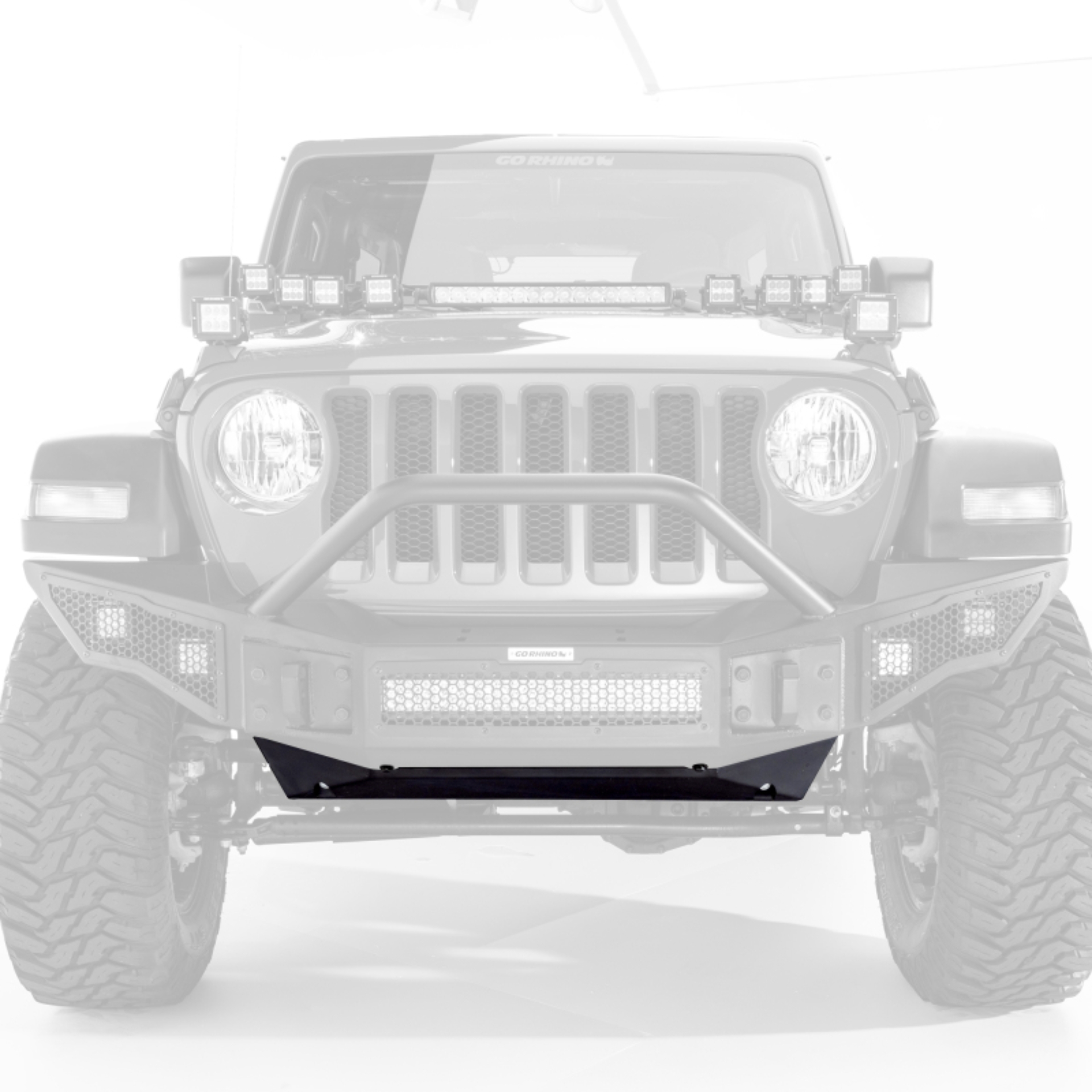 Picture of Go Rhino 18-20 Jeep Wrangler JL/JLU Rockline Front Bumper Skid Plate