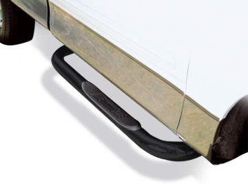 Picture of Go Rhino 99-18 GMC Sierra 1500/2500HD/3500/3500HD 4000 Series SideSteps - Cab Length - Black