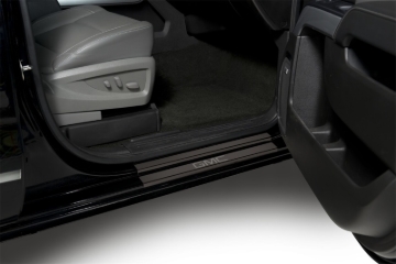 Picture of Putco 14-18 GMC Sierra LD - Regular Cab w/ GMC Etching (4pcs) Black Platinum Door Sills