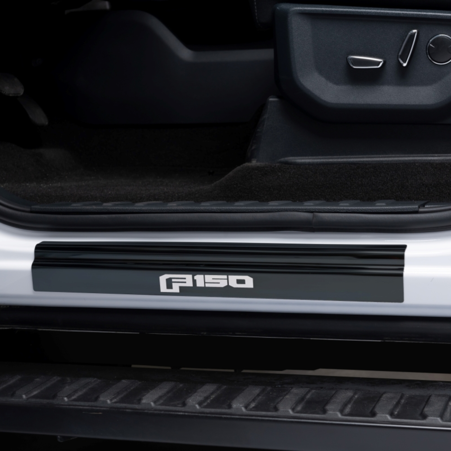 Picture of Putco PUT Black Platinum Door Sills Door Panels - 95150BPFD