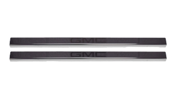 Picture of Putco 2020 GMC Sierra LD/HD Dbl/Regular Cab w/ GMC Etching (2pcs) Black Platinum Door Sills