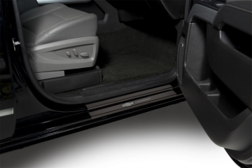 Picture of Putco 14-18 Chevy Silv LD - Crew Cab w/ CHEVROLET Etching (8pcs) Black Platinum Door Sills