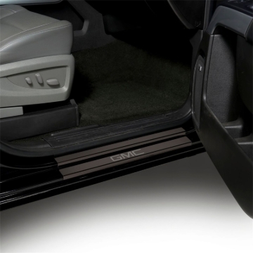 Picture of Putco 14-18 GMC Sierra LD - Crew Cab w/ GMC Etching (8pcs) Black Platinum Door Sills