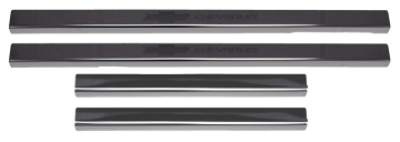 Picture of Putco 2019+ Chevrolet Silverado LD- Crew Cab w/ Bow Tie Etching (4pcs) Black Platinum Door Sills