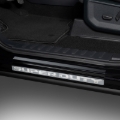 Picture of Putco 17-20 Ford SuperDuty Reg/Super Cab w/ SUPERDUTY Etching (2pcs) Black Platinum Door Sills
