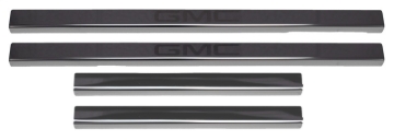 Picture of Putco 2020 GMC Sierra LD/HD - Crew Cab w/ GMC Etching (4pc) Black Platinum Door Sills