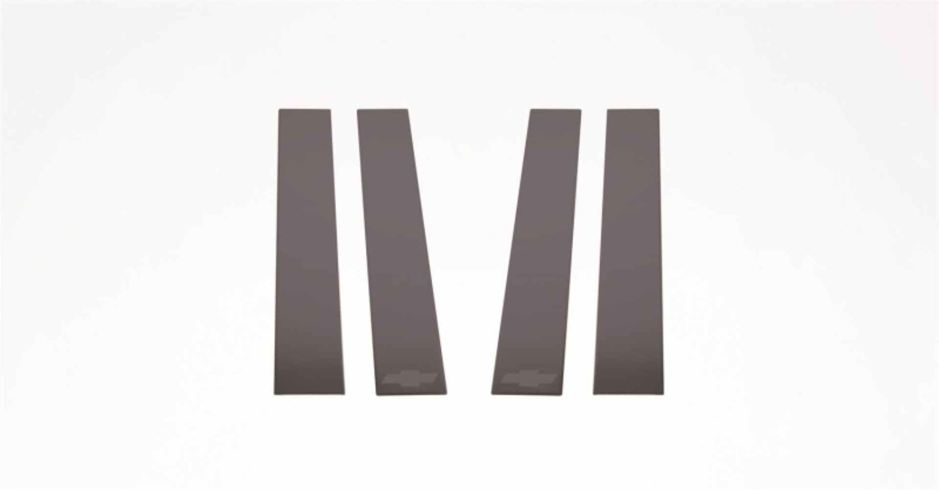 Picture of Putco 14-18 Chevy Silverado LD - Fits Double Cab/Crew Cab - 4pcs Black Platinum Pillar Posts