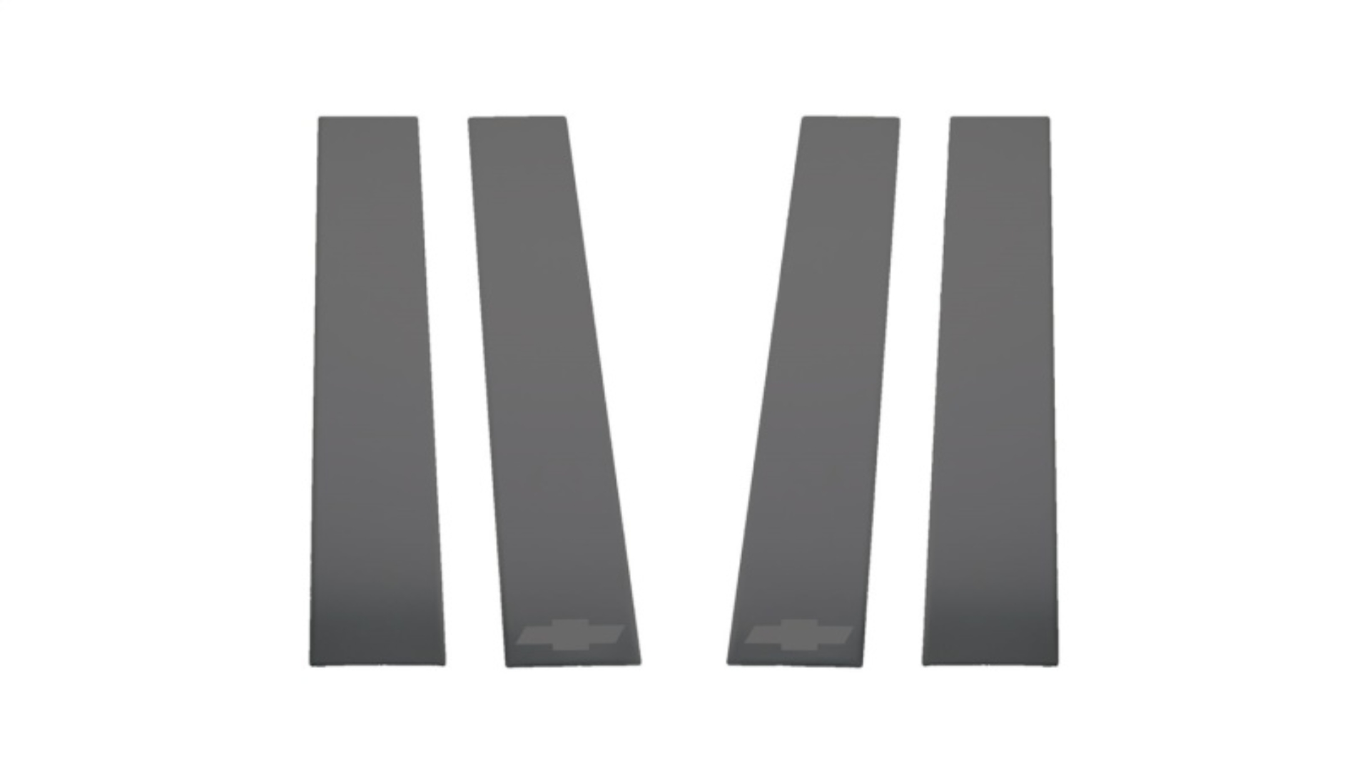Picture of Putco 2020 Chevy Silv HD 2500/3500 - Chevrolet Bow Tie Etching (6pcs) Black Platinum Pillar Posts