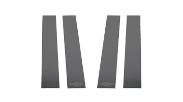 Picture of Putco 2020 Chevy Silv HD 2500/3500 - Chevrolet Bow Tie Etching (6pcs) Black Platinum Pillar Posts