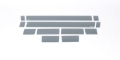 Picture of Putco 07-13 Chevy Silv Reg Cab 6.5ft Standard Box - 6in Wide - 12pcs Black Platinum Rocker Panels