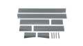 Picture of Putco 07-13 GMC Sierra Extended Cab 5.5ft Box - 6in Wide - 12pcs Black Platinum Rocker Panels