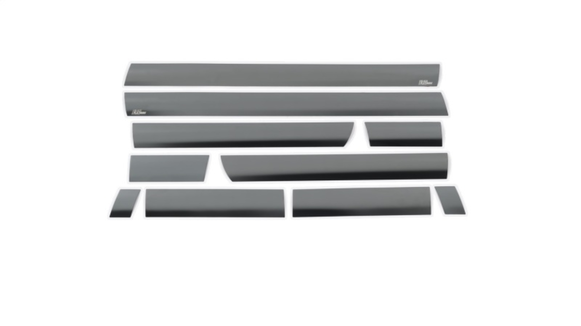 Picture of Putco 15-19 Chevy Silverado HD - Double Cab - 6.5in Bed (10pcs) Black Platinum Rocker Panels