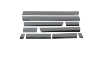 Picture of Putco 15-19 Chevy Silverado HD - Double Cab - 6.5in Bed (10pcs) Black Platinum Rocker Panels