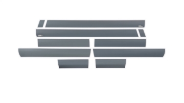 Picture of Putco 15-19 GMC Sierra HD Double Cab - 6.5in Bed - (10pcs) Black Platinum Rocker Panels