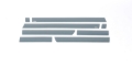 Picture of Putco 15-19 Chevy Silverado HD - Double Cab Dually 8pcs Black Platinum Rocker Panels