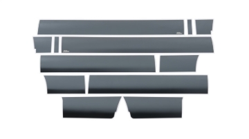 Picture of Putco 09-14 Ford F-150 Super Crew Cab 5.5 Box - 7in Wide (12pcs) Black Platinum Rocker Panels
