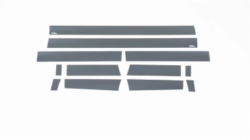 Picture of Putco 15-20 Ford F-150 Super Cab 6.5ft (4.25in Tall - 12pcs) Black Platinum Rocker Panels