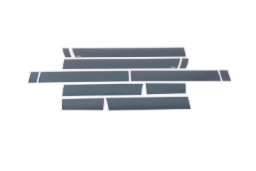 Picture of Putco 11-16 Ford SuperDuty - Crew Cab 8ft (12pcs - 6.25in Wide) Black Platinum Rocker Panels