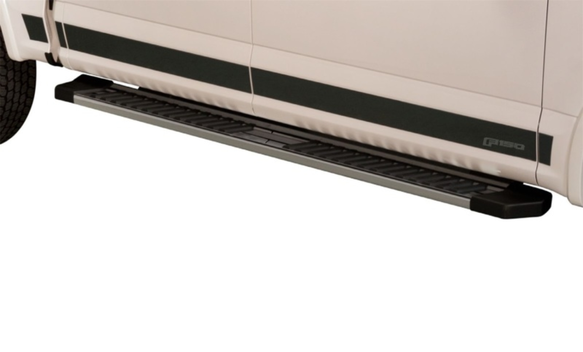 Picture of Putco 17-20 Ford SuperDuty Reg Cab 8ft Box - 10pcs - 4.25inBlack Platinum Rocker Panels
