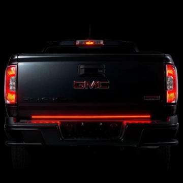 Picture of Putco 48in Red Blade LED Tailgate Light Bar for Ford Trucks w/ Blis and Trailer Detection