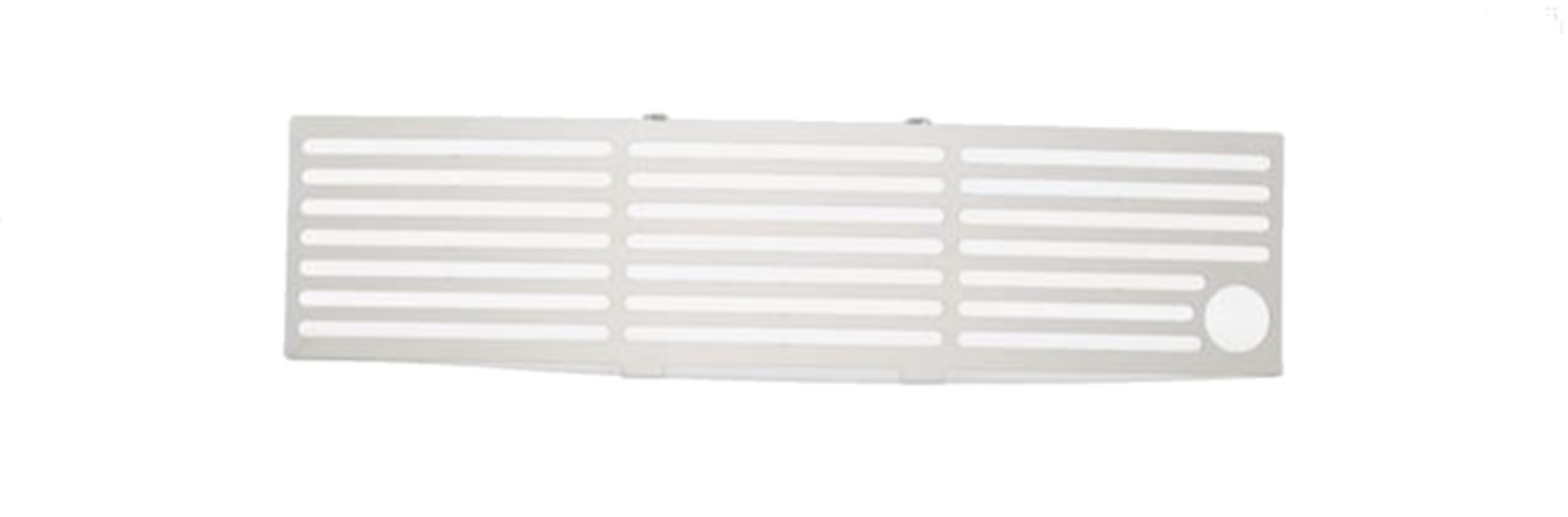 Picture of Putco 11-14 Ford F-150 EcoBoost Bumper Grille Inserts - SS - Bar Design - w/ Heater Plug Opening