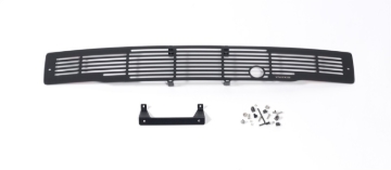 Picture of Putco 15-17 Ford F-150 - Stainless Steel Black Bar Design w/ Heater Plug Bumper Grille Inserts