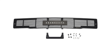 Picture of Putco 15-17 Ford F-150 - SS Black Bar Design w/10in Luminix Light Bar Bumper Grille Inserts