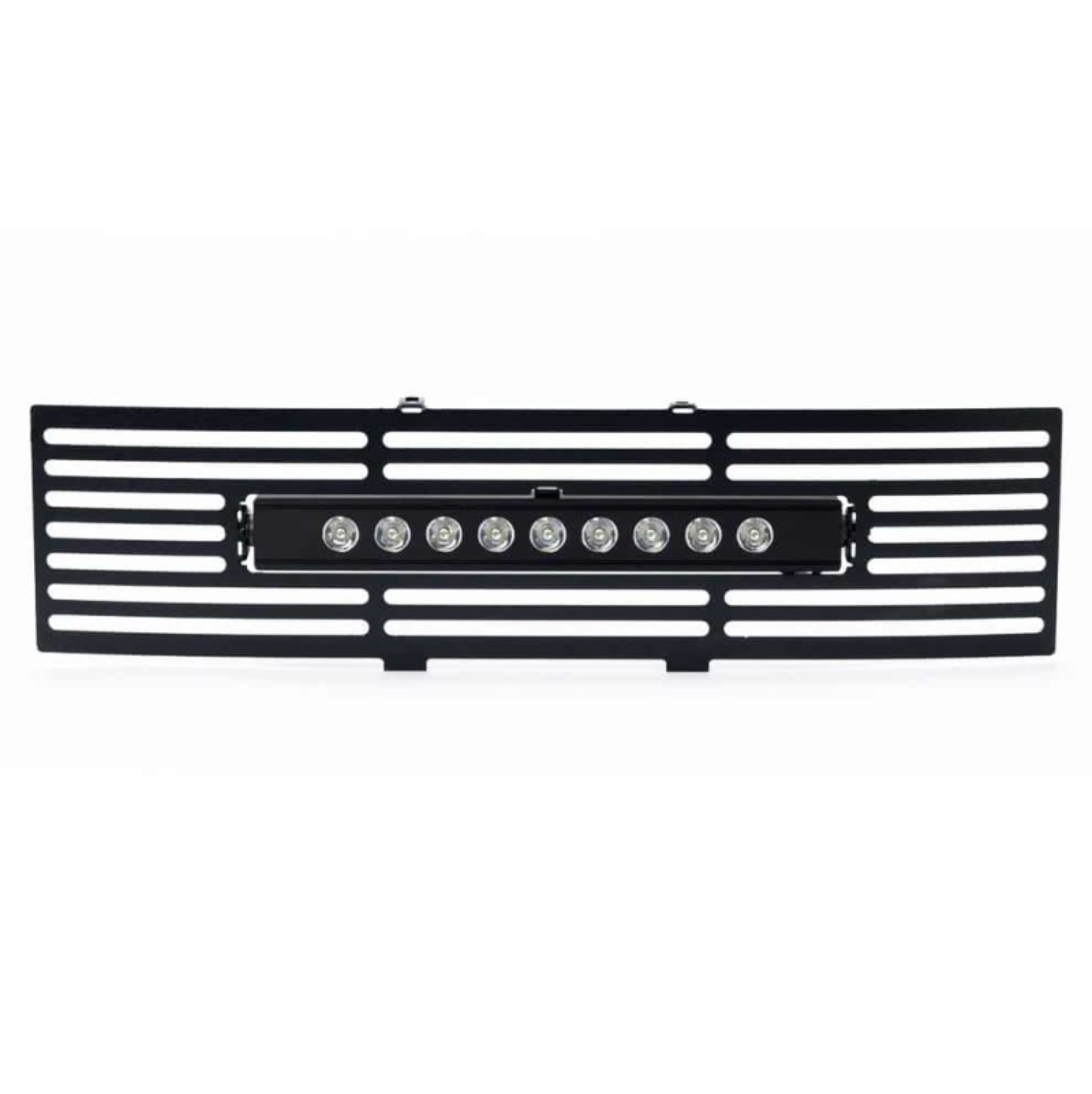 Picture of Putco 11-14 Ford F-150 - EcoBoost Bumper Grille Inserts - Black SS Bar and 10in Luminix Light Bar