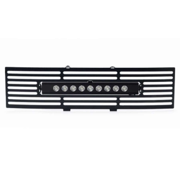 Picture of Putco 11-14 Ford F-150 - EcoBoost Bumper Grille Inserts - Black SS Bar and 10in Luminix Light Bar