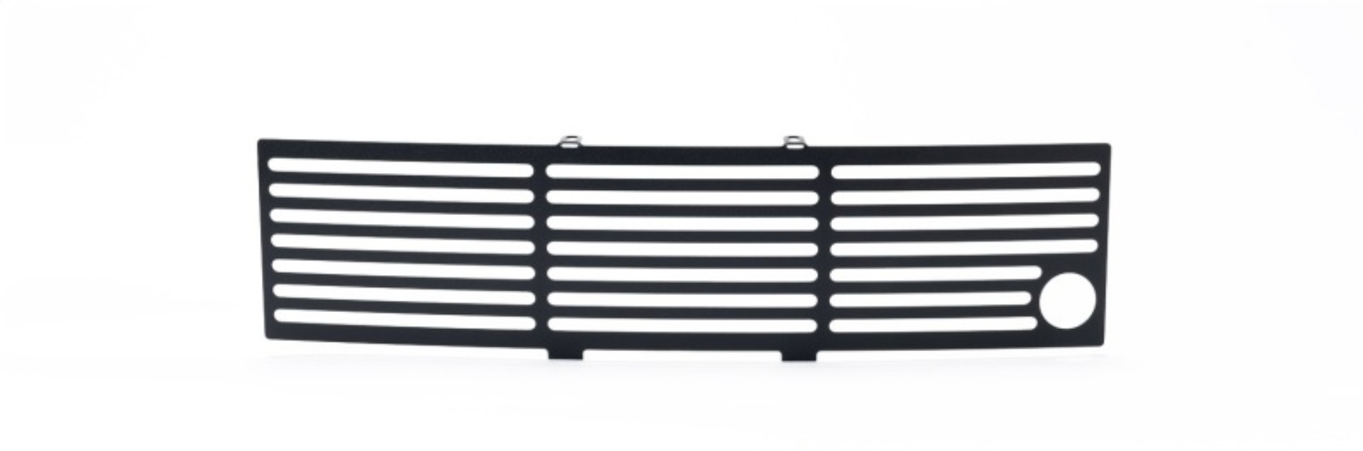 Picture of Putco 11-14 Ford F-150 - EcoBoost Bumper Grille Inserts - SS - Black Bar w/ Heater Plug Opening