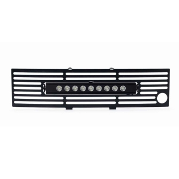 Picture of Putco 11-14 Ford F-150 EcoBoost SS Blk Bar Bumper Grille Insert w/ 10in Luminix Light Bar
