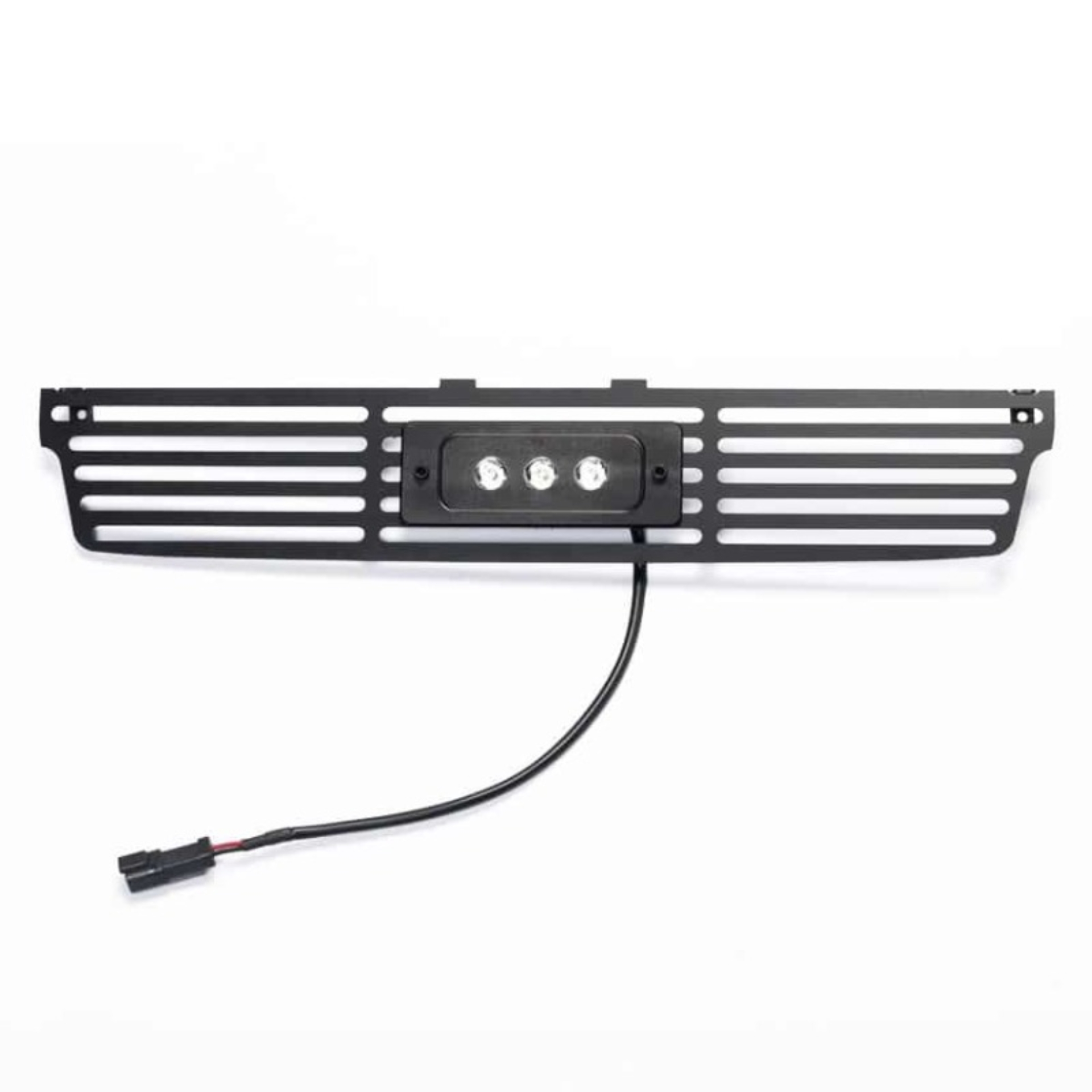 Picture of Putco 15-19 GMC Sierra HD Black Bar Design Bumper Grille Insert w/ Flush 6in Luminix Light Bar