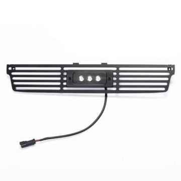 Picture of Putco 15-19 GMC Sierra HD Black Bar Design Bumper Grille Insert w/ Flush 6in Luminix Light Bar