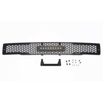 Picture of Putco 15-17 Ford F-150 - SS Black Punch Design w/ 10in Luminix Light bar Bumper Grille Inserts