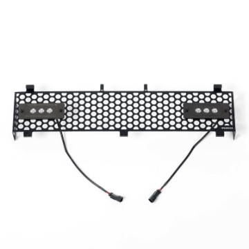 Picture of Putco 11-16 Ford SuperDuty - SS Black Punch Design w/ Qty 2 - 6in Light bars Bumper Grille Inserts