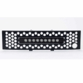 Picture of Putco 11-14 Ford F-150 EcoBoost SS Black Punch Bumper Grille Insert w/ 10in Luminix Light Bar