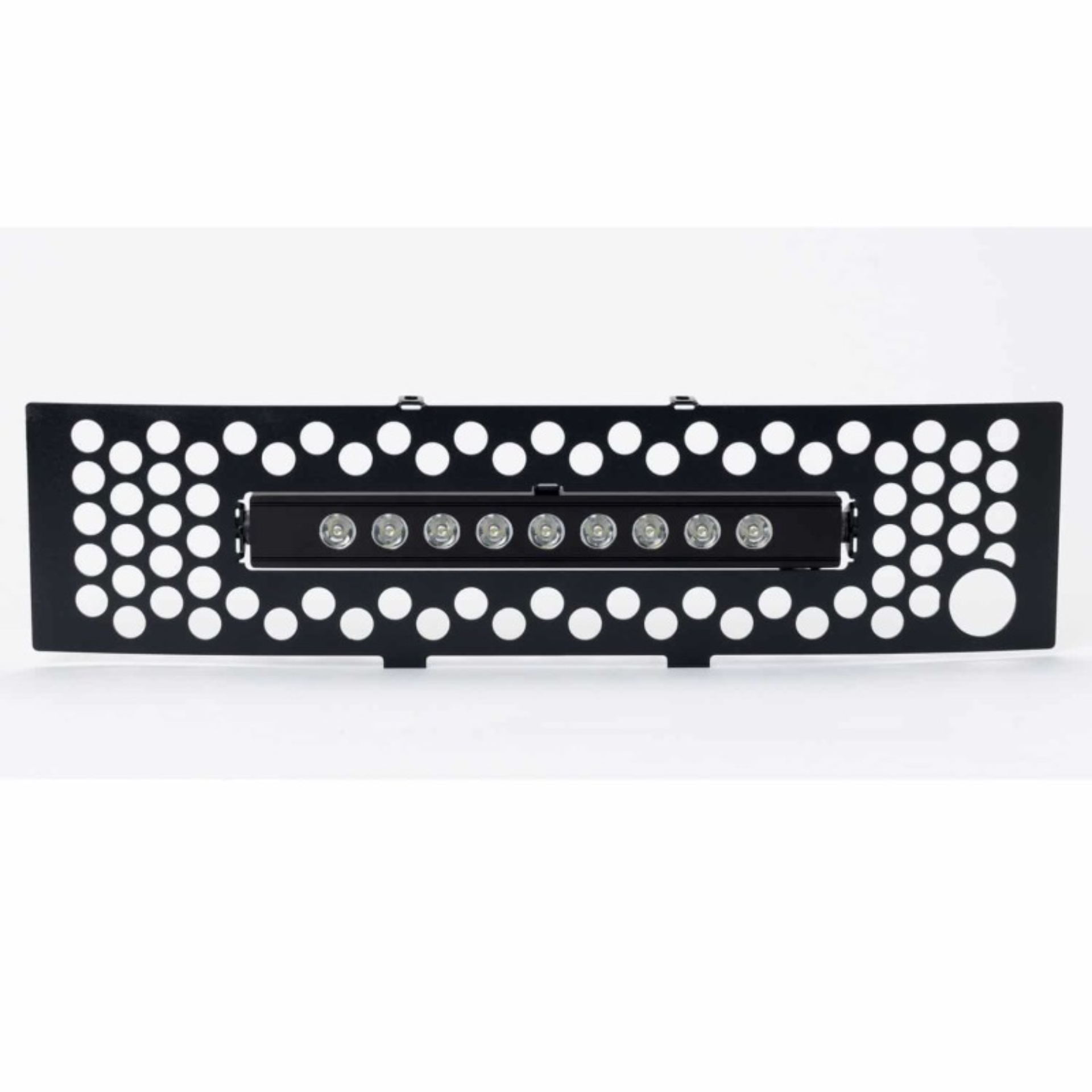 Picture of Putco 11-14 Ford F-150 EcoBoost SS Black Punch Bumper Grille Insert w/ 10in Luminix Light Bar