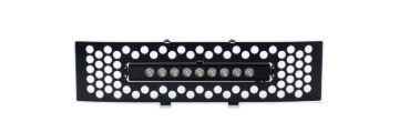 Picture of Putco 11-14 Ford F-150 - EcoBoost Bumper Grille Inserts - Black SS Punch w/ 10in Luminix Light Bar