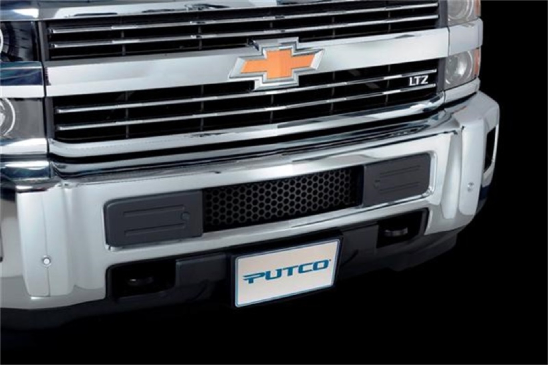 Picture of Putco 15-19 Chevy Silv HD - SS - Black Punch Design Bumper Grille Bumper Grille Inserts
