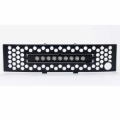 Picture of Putco 11-14 Ford F-150 - EcoBoost Bumper Grille Inserts - Black SS Punch w/ 10in Luminix Light Bar