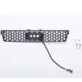Picture of Putco 15-19 GMC Sierra HD SS Black Punch Bumper Grille Insert w/Flush 6in Luminix Lightbar