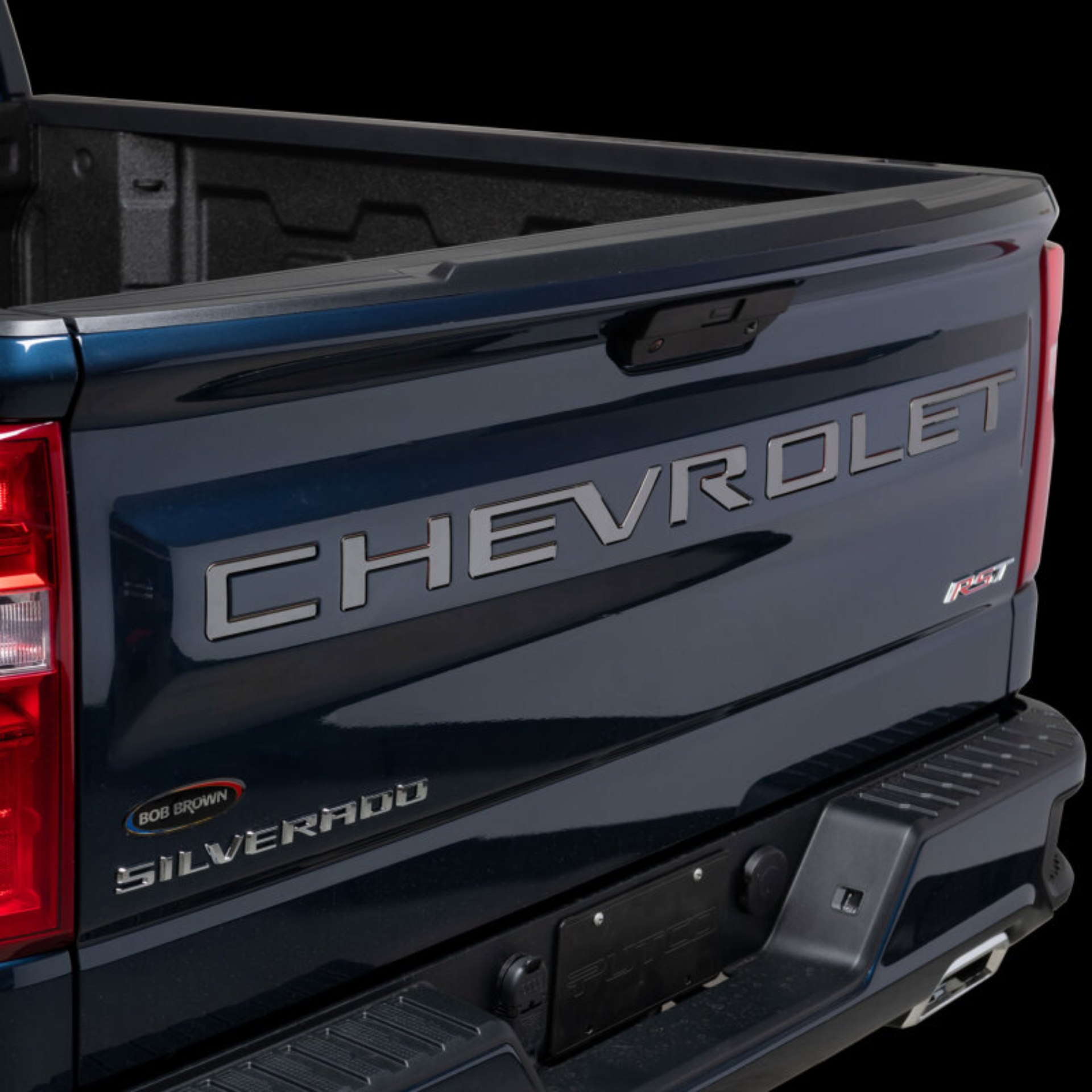 Picture of Putco 2020 Chevy Silv 2500/3500 Blk Platinum Tailgate Letters - CHEVROLET - Stamped Version