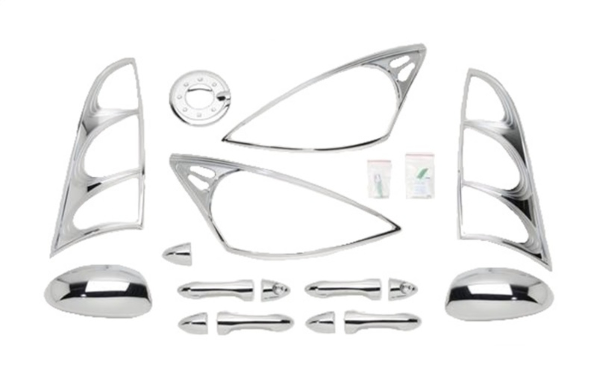 Picture of Putco 00-04 Ford Focus (4 Door) DH/MC/TL/HL/FTC Chrome Trim Accessory Kits