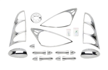 Picture of Putco 00-04 Ford Focus (4 Door) DH/MC/TL/HL/FTC Chrome Trim Accessory Kits