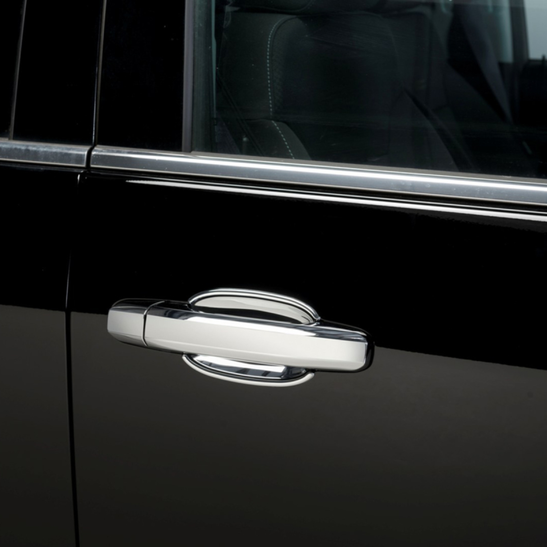 Picture of Putco 14-18 Chevy Silverado LD - 2 Door - w/o Passenger Side Keyhole - Deluxe Door Handle Covers