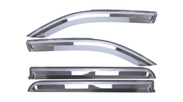 Picture of Putco 19-20 Ram 1500 - Quad Cab (Set of 4) Element Chrome Window Visors